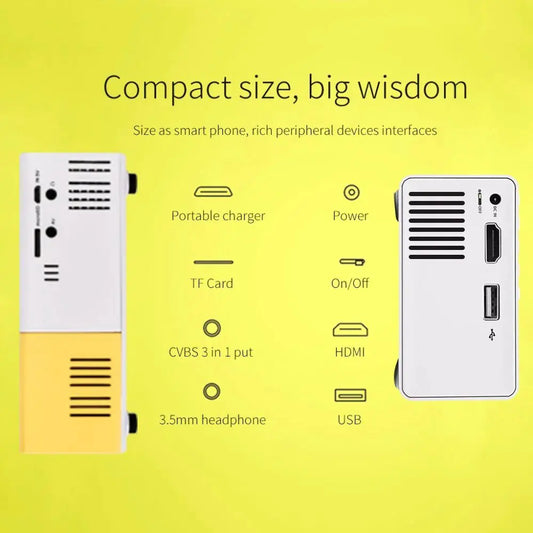 *******  50% OFF    *******          🔥🔥ON Sale Now🔥🔥           Portable LED Mini Projector